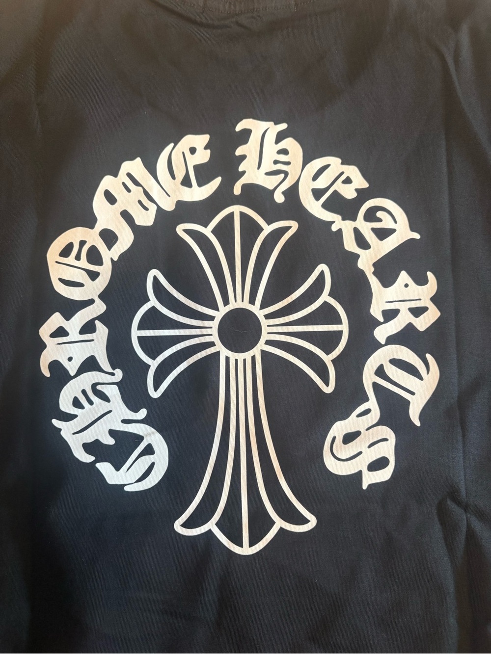 Chrome Hearts Black Tee with White Cross Logo - Picture 5 of 6